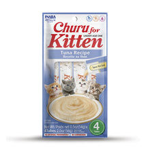 Load image into Gallery viewer, Churu Purees Kitten Treats (Tuna) 4 pack
