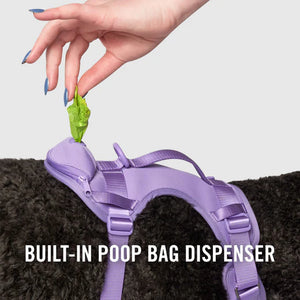 The Everything Harness with Poop Dispenser (Lavender)